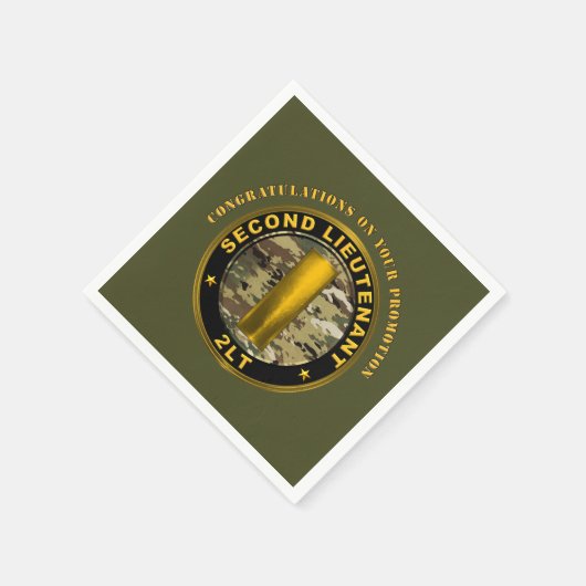 Zweiter Leutnant 2LT Werbeaktion Serviette (Ecke)