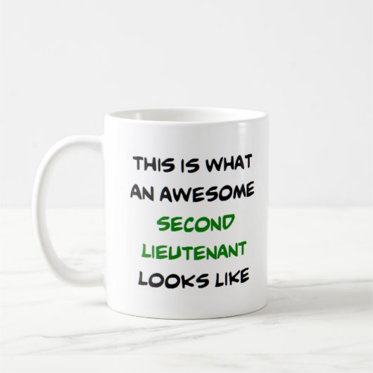 zweiter Leutnant, phantastisch Kaffeetasse (Links)