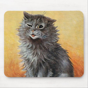 "Zweiter Preis auf der Cat Show" von Louis Wain Mousepad