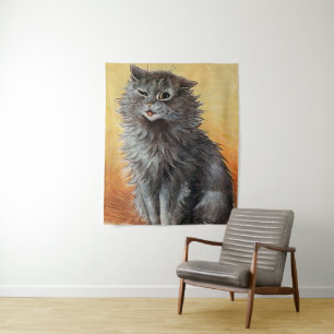 "Zweiter Preis auf der Cat Show" von Louis Wain Wandteppich