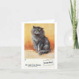 Zweiter Preis bei der Cat Show von Louis Wain Karte