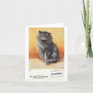 Zweiter Preis bei der Cat Show von Louis Wain Karte