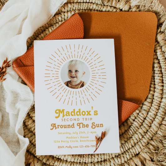 Zweiter Rundgang durch die Sonne | Boho Einladung