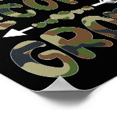 Zweiter Schulabschluss: Lehrer der ersten Camoufla Poster (Ecke)