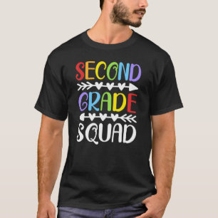 Zweiter Tag des Squad Lehrers Schüler glücklich er T-Shirt