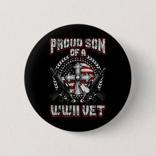 Zweiter Veteran Stolz Sohn eines Wwii Vet T SH Button