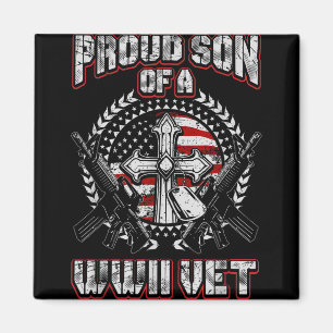 Zweiter Veteran Stolz Sohn eines Wwii Vet T SH Magnet