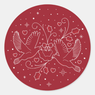 ZWEITER WEIHNACHTSTAG / Weihnachtsaufkleber Runder Aufkleber