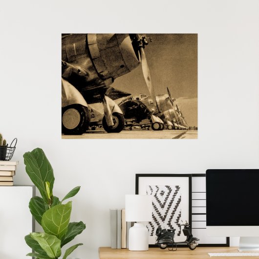 Zweiter Weltkrieg Douglas SBD Unzählige Bomber-Flu Poster (Heimbüro)