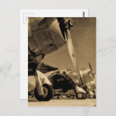 Zweiter Weltkrieg Douglas SBD Unzählige Bomber-Flu Postkarte (Vorne/Hinten)