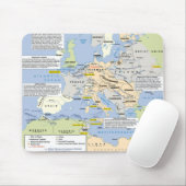 Zweiter Weltkrieg in Europa Mousemat Mousepad (Mit Mouse)