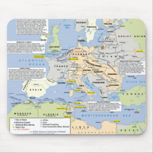 Zweiter Weltkrieg in Europa Mousemat Mousepad