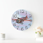 Zweiter Weltkrieg Kampfflugzeuge Große Wanduhr (Zuhause)