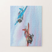 Zweiter Weltkrieg Kampfflugzeuge Puzzle (Vertikal)