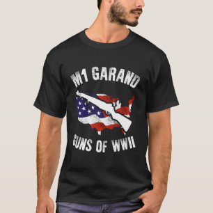 Zweiter Weltkrieg M1 Garandrinnen Schweiß des Zwei T-Shirt