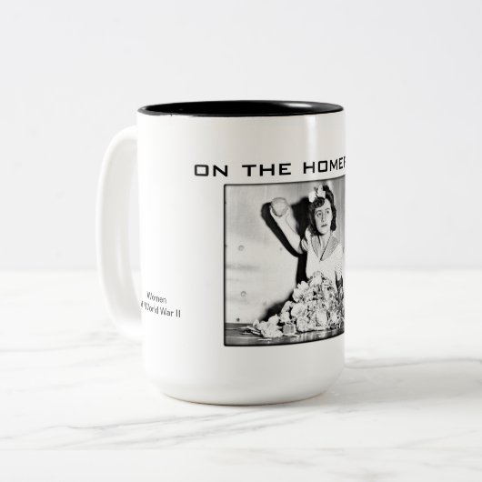 Zweiter Weltkrieg - Über die Tasse für hausgemacht (Vorderseite Links)