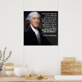 Zweiter Zusatzartikel: George Washington Poster (Küche)