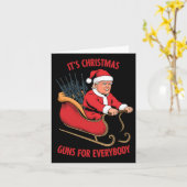 Zweiter Zusatzartikel Trump als Weihnachten Karte (Gelbe Blume)