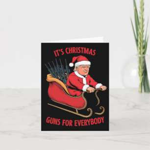 Zweiter Zusatzartikel Trump als Weihnachten Karte