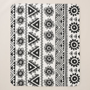 Zweites ethnisches, nahtloses Stammesmuster. Sherpadecke