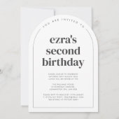 Zweites Foto am 2. Geburtstag Einladung (Rückseite)