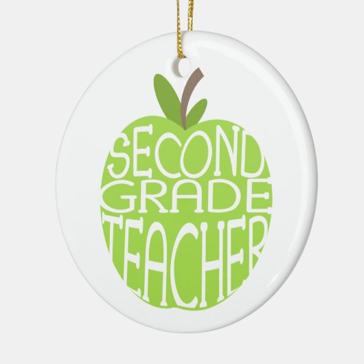 Zweites Grad-Lehrer-Grün Apple verzieren Keramikornament (Links)