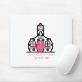 Zweites Grad-Lehrer-Tupfen-Schulhaus Mousepad (Mit Mouse)