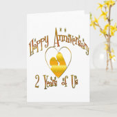 Zweites Jahr Karte (Gelbe Blume)