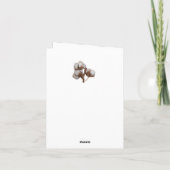 Zweites Jubiläum der Cotton-Pflanze Karte (Rückseite)