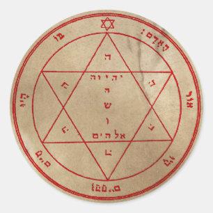 Zweites Pentagramm der Mars Runder Aufkleber