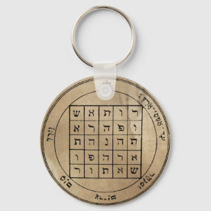 Zweites Pentagramm von Saturn-Schlüsselanhänger Schlüsselanhänger