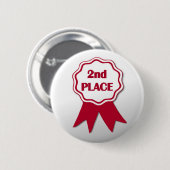 Zweites Platz-Preis-Knopf-Button Button (Vorne & Hinten)