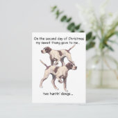 Zweites TagesRedneck-Weihnachten Feiertagspostkarte (Stehend Vorderseite)