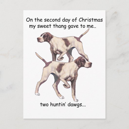 Zweites TagesRedneck-Weihnachten Feiertagspostkarte (Vorderseite)