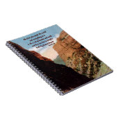 Zweites Tunnel Eisenbahn Christliches Notebook Notizblock (Rechte Seite)