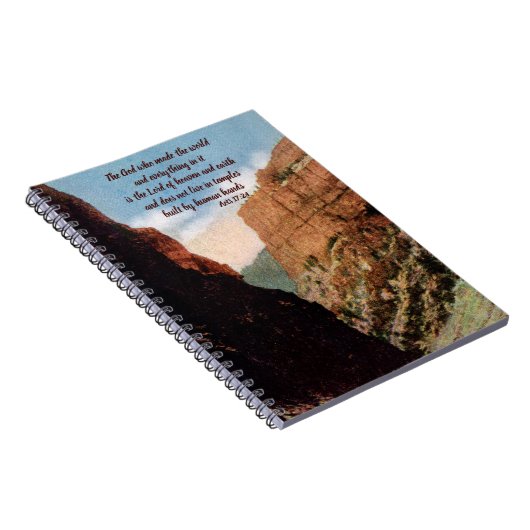 Zweites Tunnel Eisenbahn Christliches Notebook Notizblock (Rechte Seite)