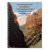 Zweites Tunnel Eisenbahn Christliches Notebook Notizblock (Vorderseite)