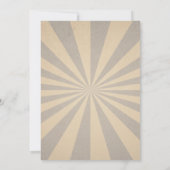 Zweites Vintages Rennen im zweiten Geburtstag Einladung (Rückseite)