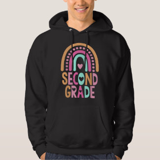 Zweitklässler Regenbogen Mädchen Jungen Lehrer Süß Hoodie