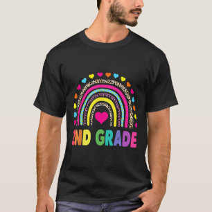 Zweitklässler Regenbogen Mädchen Jungen Lehrer Tea T-Shirt