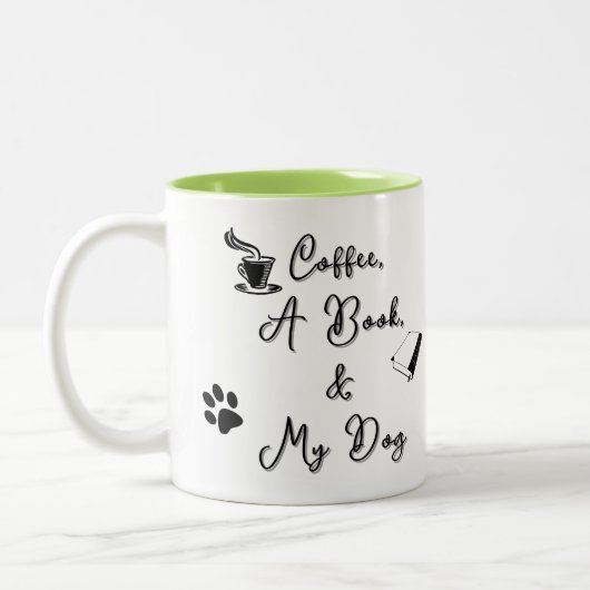 Zweitönige Tasse 11 oz (hellgrün) (Links)