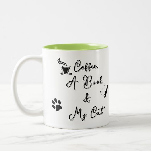 Zweitönige Tasse 11 oz (hellgrün) (Links)