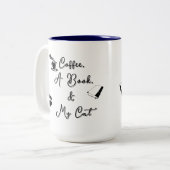 Zweitönige Tasse 15 oz (blau) (Vorderseite Links)