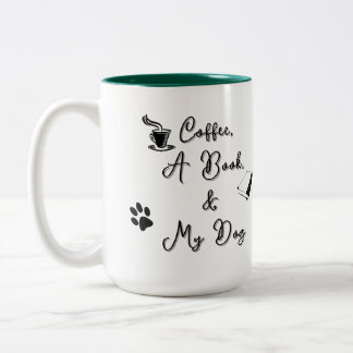 Zweitönige Tasse 15 oz (dunkelgrün)
