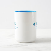 Zweitönige Tasse mit AMBS-Logo (Mittel)