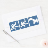 Zweitplatzierter Flush Rechteckiger Aufkleber (Umschlag)