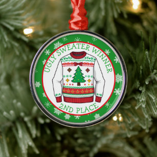 Zweitplatzierter Hässlicher-Schwester-Gewinner Wei Ornament Aus Metall