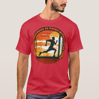 Zweitplatzierter mit Laufschuhen T-Shirt