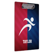 Zweitplatzierter; rot, weiß und blau klemmbrett (Rechts)