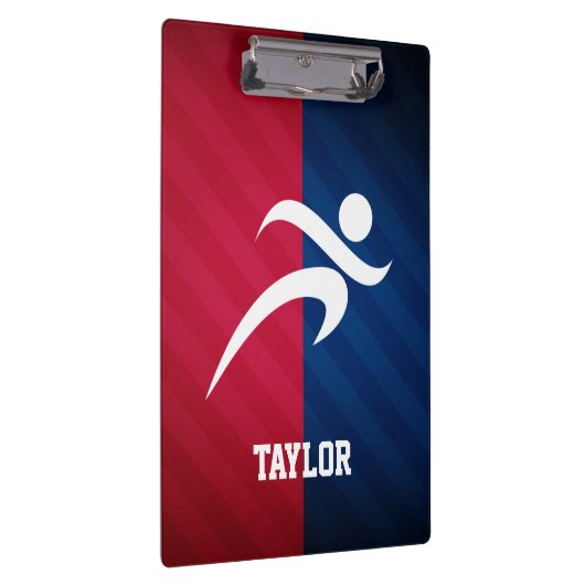 Zweitplatzierter; rot, weiß und blau klemmbrett (Rechts)